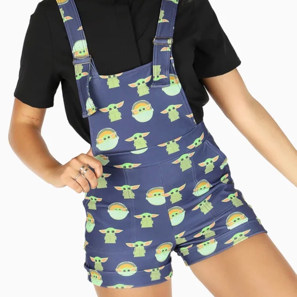 Medium Blackmilk Baby Yoda/Grogu Overalls Star Wars T… Gem